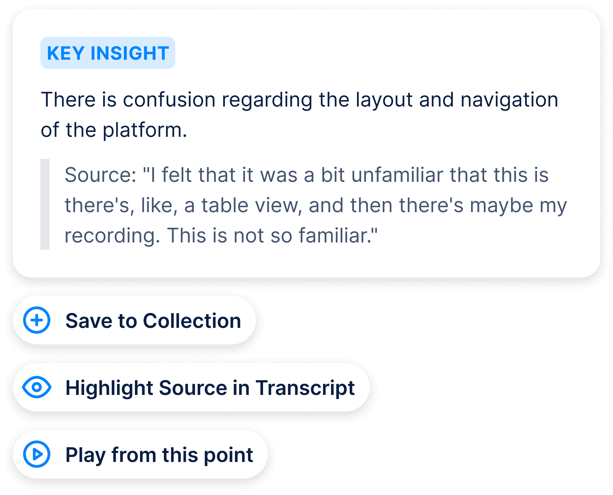 AI-powered analysis and insights screenshot