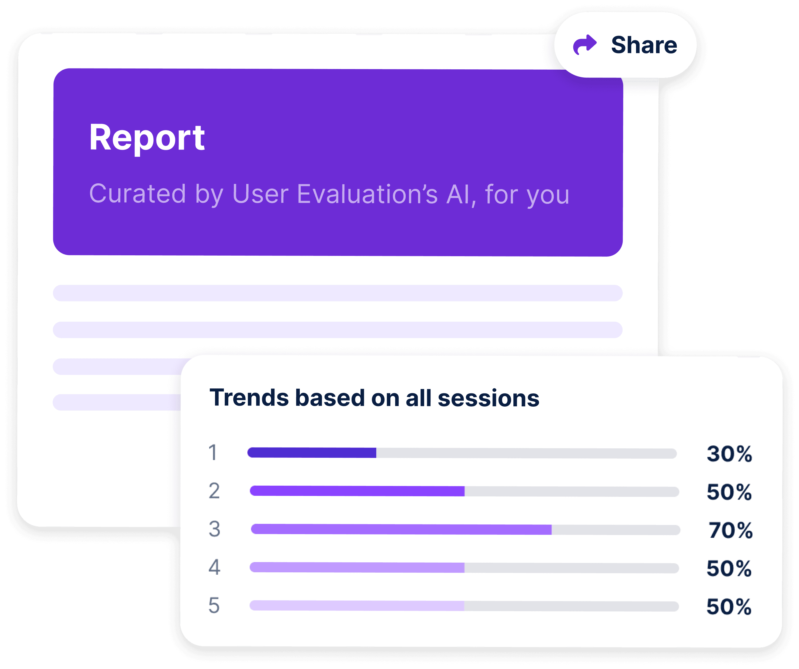 AI reports and presentations screenshot