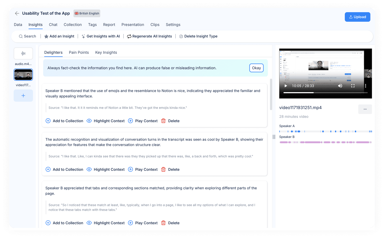 AI Insights Dashboard